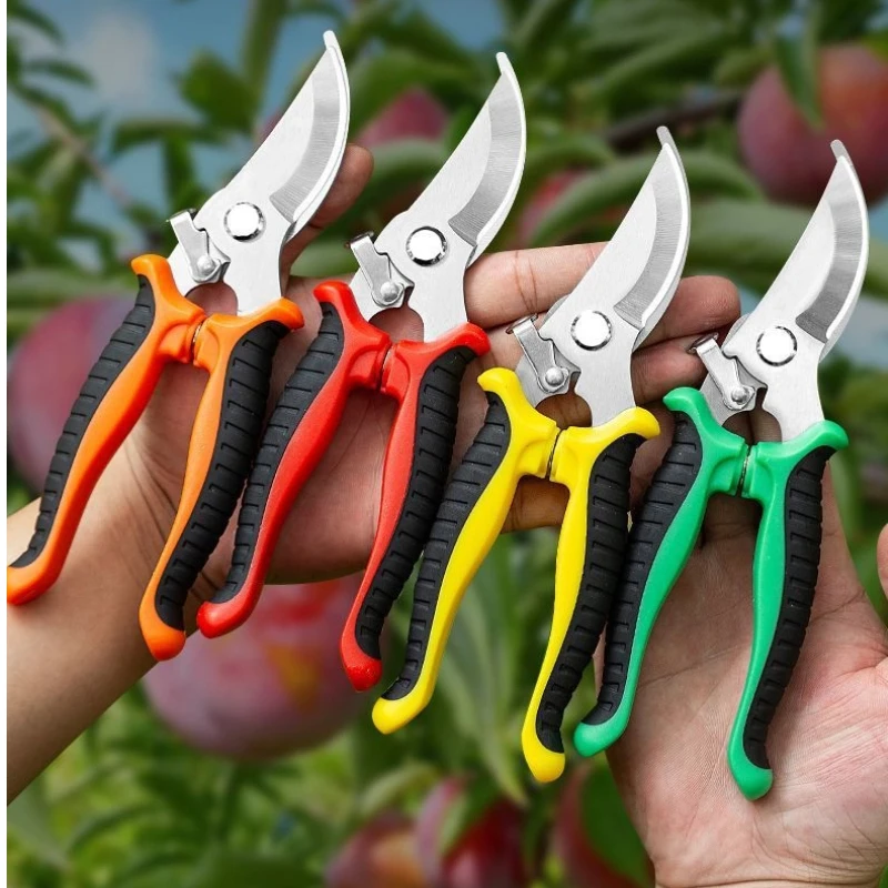 1PC Professional Garden Scissors for Branch Trimming Fruit Tree Pruning Heavy Duty Household Gardening Shears
