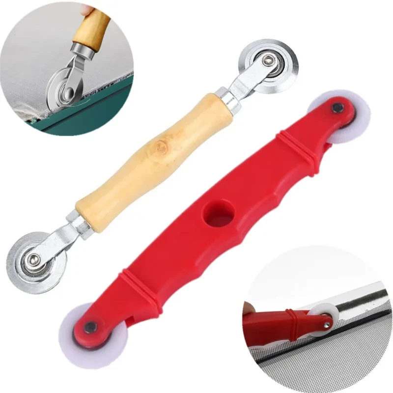 1PC Screen Installation Tool Metal Nylon Spline Roller Hand Crank for Screen Door Window Repair
