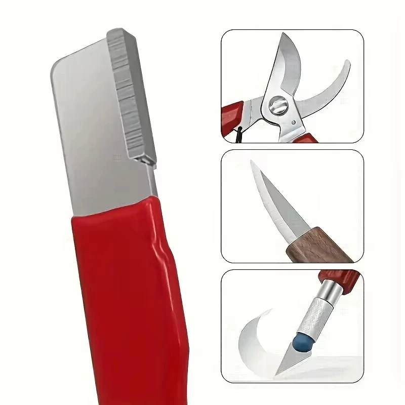 Tungsten Diamond Ceramic Knife Scissors Sharpener for All Blades Garden Shears Professional