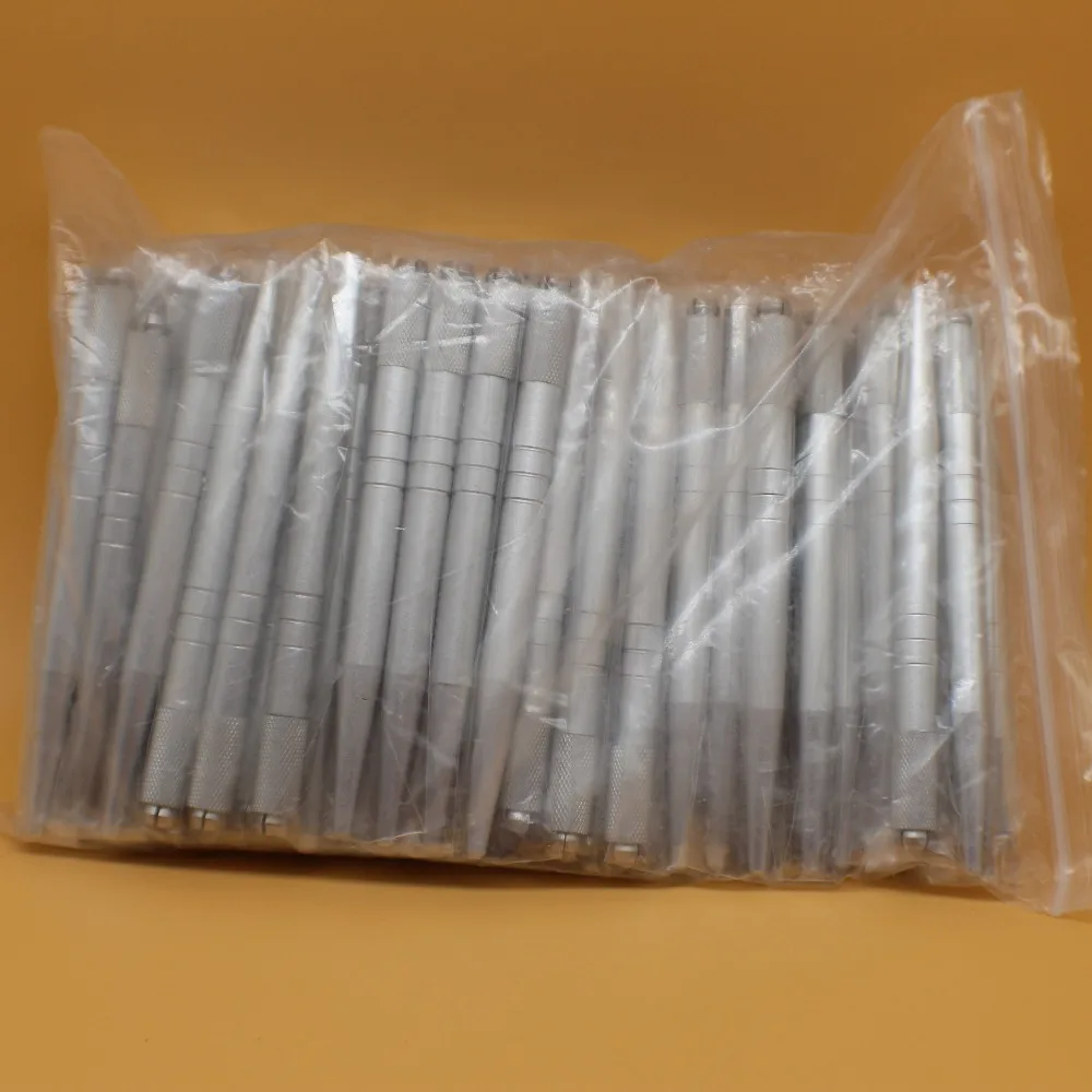 100Pcs Aluminum Manual Eyebrow Tattoo Pen Microblading needle Holder For Permanent Makeup Cosmetic 3D eyebrow tattoo embroidery.
