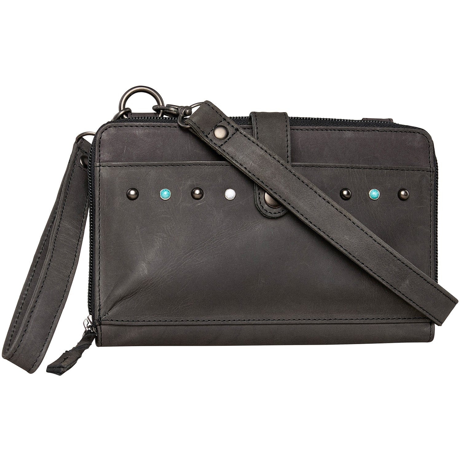 Millie Leather Crossbody Organizer - Small