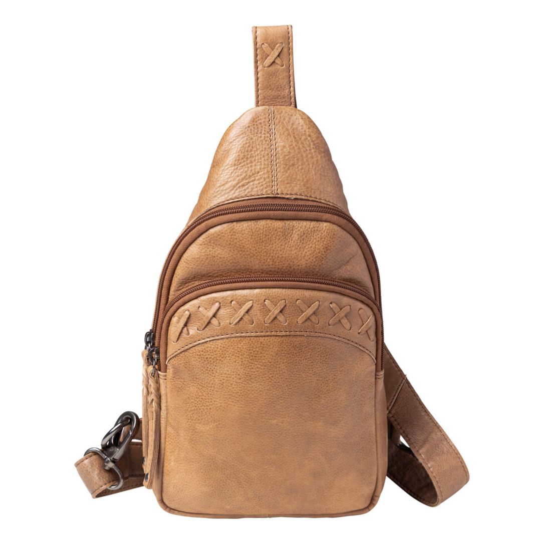 Unisex Taylor Sling Leather Backpack